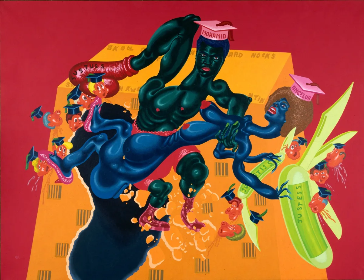 Peter SAUL, Skool of Hard Nocks, 1971 - Frac Grand Large - Hauts-de-France © Adagp, Paris - Crédit photographique HYDE Jacqueline